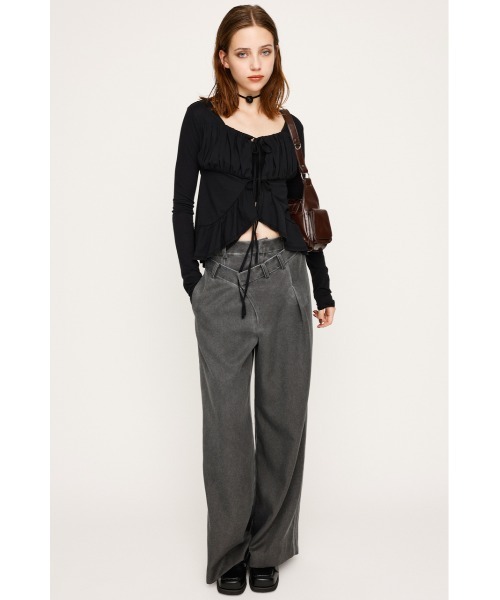 ブラウス シャツ ribbon square neck blouse/リボンスクエアネックブラウス レディース ribbon square neck blouse/リボンスクエアネックブラウス