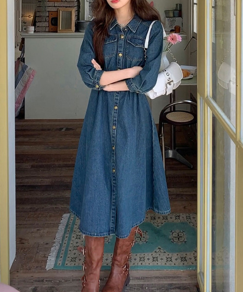 2ly2 ワンピース デニムシャツワンピ : ZOZOTOWN Yahoo!店 - 通販