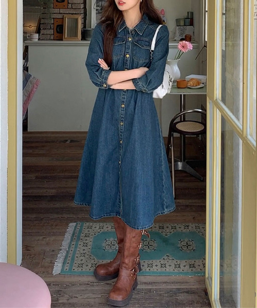 2ly2 ワンピース デニムシャツワンピ : ZOZOTOWN Yahoo!店 - 通販