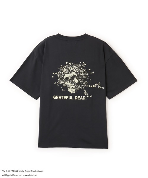 【GRATEFUL DEAD】ロゴ Tシャツ ブラック/刺繍/FREE Grateful Dead（グレイトフル・デッド） tシャツ 半袖 レディース