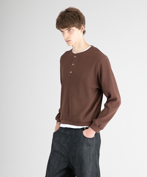 RRL ヘンリーネック　サーマル ロンT ONCILY tシャツ HENRY NECK THERMAL LONG T-SHIRT /ヘンリー
