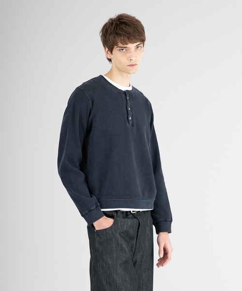 Regen Glanz tシャツ thermal henryneck longsleeve T‐shirt