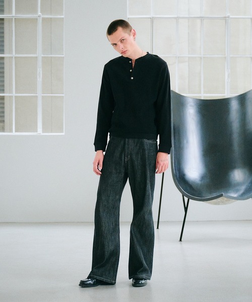 Regen Glanz tシャツ thermal henryneck longsleeve T‐shirt/サーマル