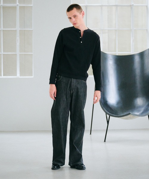 Regen Glanz tシャツ thermal henryneck longsleeve T‐shirt/サーマル