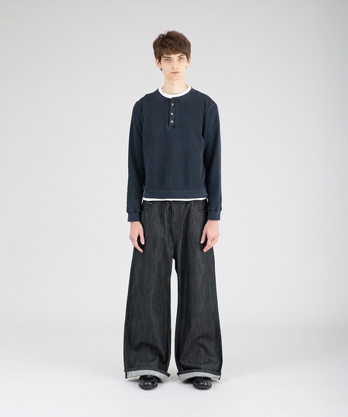 Regen Glanz tシャツ thermal henryneck longsleeve T‐shirt