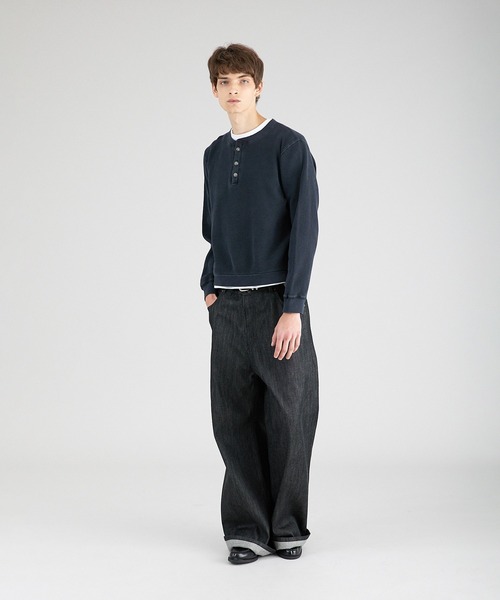 Regen Glanz ヘンリーネックスウェット Regen Glanz（レーゲングランツ）の「henry neck sweatshirt