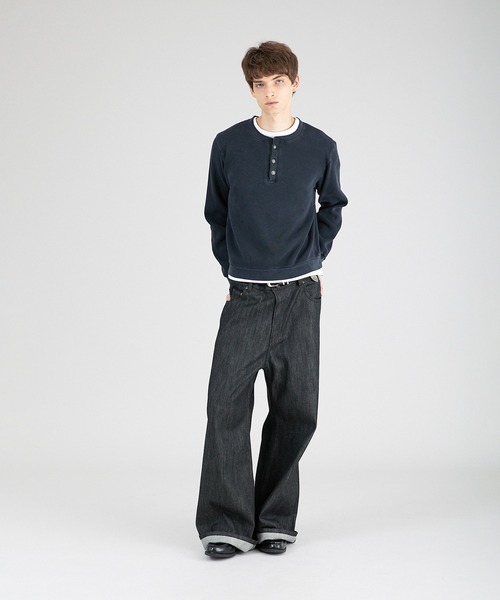 Regen Glanz tシャツ thermal henryneck longsleeve T‐shirt/サーマル