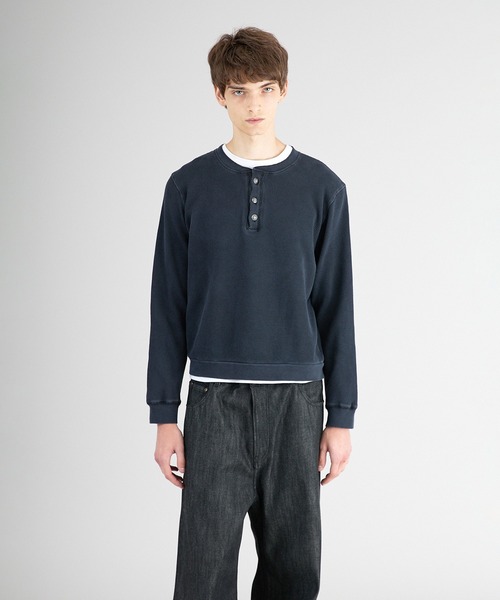 Regen Glanz tシャツ thermal henryneck longsleeve T‐shirt