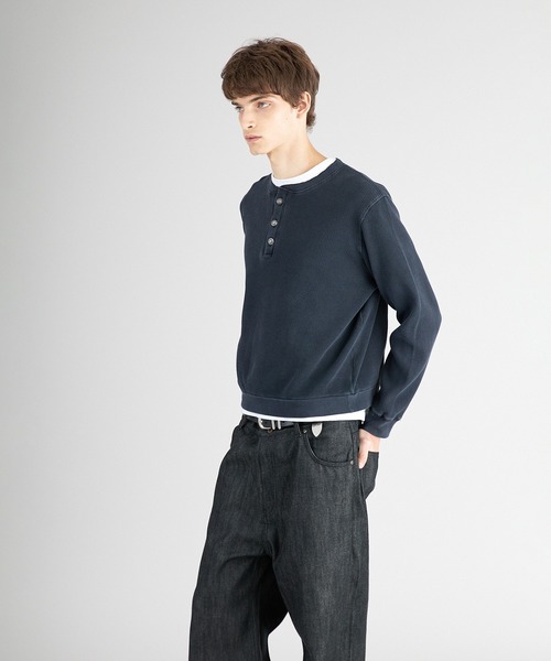 Regen Glanz tシャツ thermal henryneck longsleeve T‐shirt