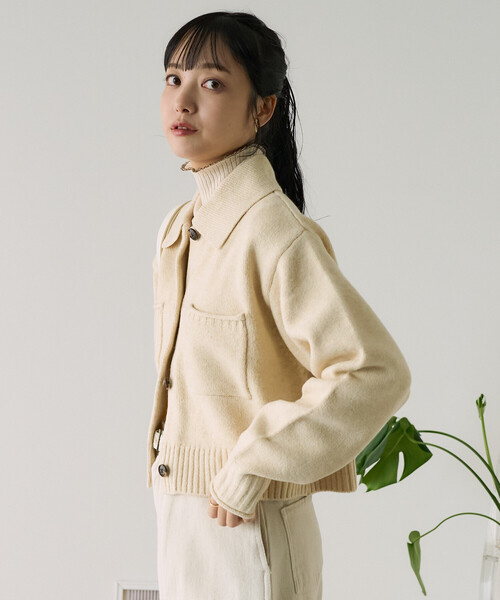 FREAK'S STORE（フリークスストア） カーディガン 襟付き ポケット