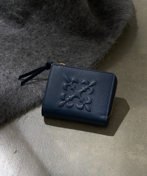 russet（ラシット） 二つ折り 二つ折り財布 財布 エンボスモノグラム