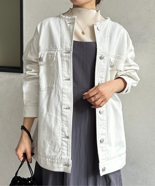 Thevon（ゼヴォン） デニムジャケット FREE オフホワイト レディース