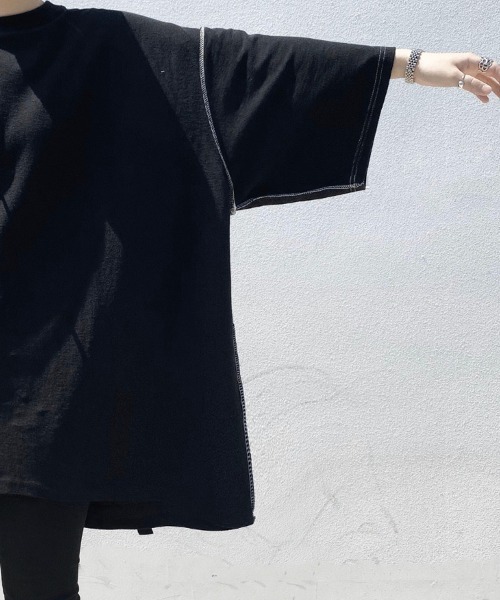 「YACA」 半袖Tシャツ FREE ブラック レディース_画像5