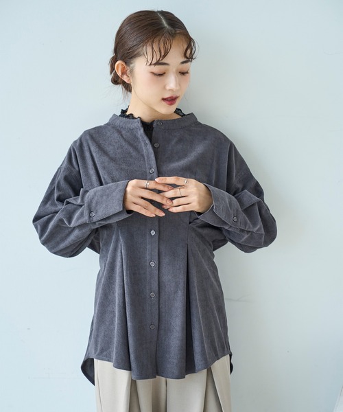 vv1さま 専用 mil（ミル） ブラウス シャツ コーデュロイ チュニックシャツ「588095