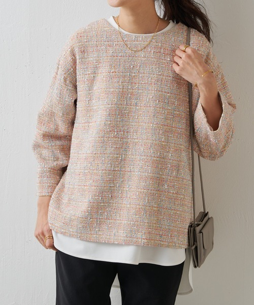 BEARDSLEY（ビアズリー） ツイードジャケット FREE ピンク レディース