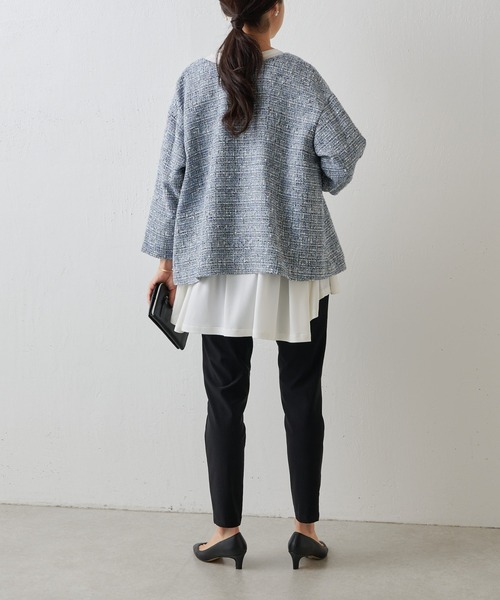 BEARDSLEY（ビアズリー） ツイードジャケット FREE ピンク レディース