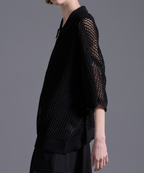 「Loose/ルース」 半袖ニット X-SMALL ブラウン メンズ_画像5