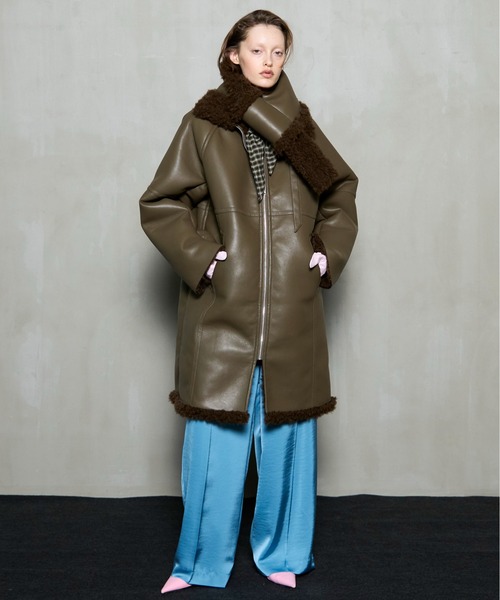 【激レア】定価20万 スペシャル ヴィンテージ レザームートンコート 羊革 激レア】定価20万 スペシャル ヴィンテージ レザームートンコート 羊革