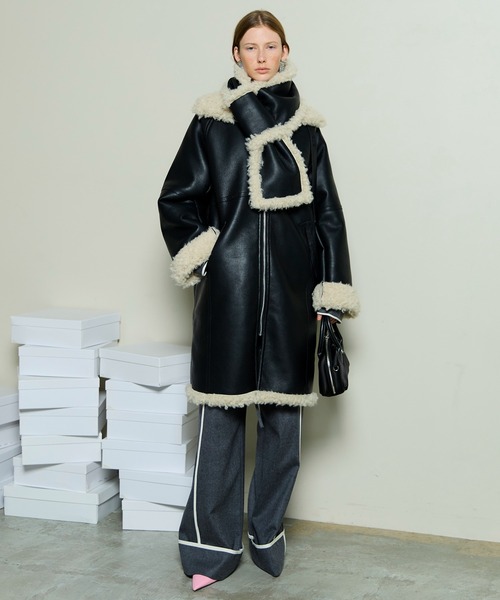 MAISON SPECIAL（メゾンスペシャル） ムートンコート ボアコート