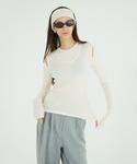 tシャツ LAYERED SHOULDER C...の詳細画像1