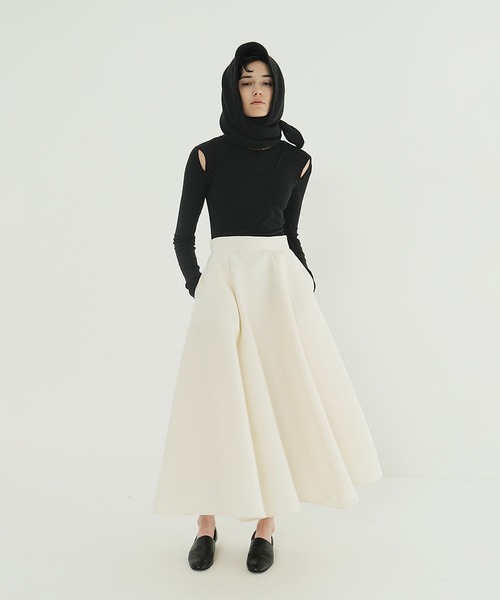 CLANE（クラネ） tシャツ LAYERED SHOULDER CUT TOPS レディース