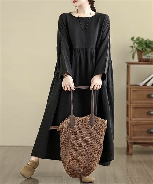 Dream garden（ドリームガーデン） ワンピース 綿100％ゆったりサイズ