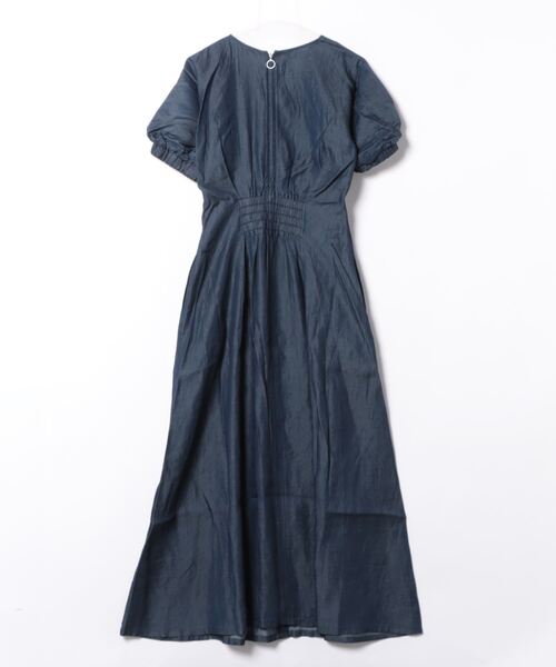 「INTERPLANET」 半袖ワンピース FREE ブルー レディース_画像2
