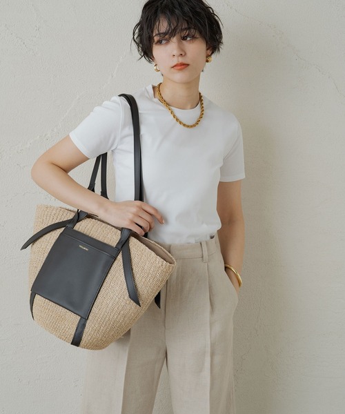 「LOUNGEDRESS」 半袖Tシャツ FREE オフホワイト レディース_画像2