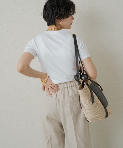 「LOUNGEDRESS」 半袖Tシャツ FREE オフホワイト レディース_画像4