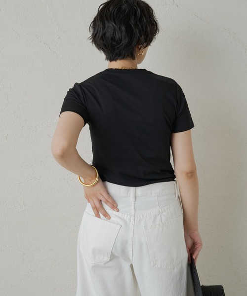 「LOUNGEDRESS」 半袖Tシャツ FREE オフホワイト レディース_画像9