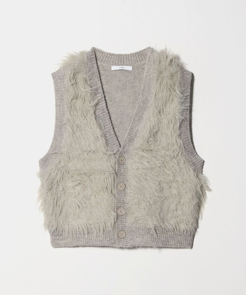 ASTRAET（アストラット） ベスト ジレ 「ASTRAET」シャギー Vネック