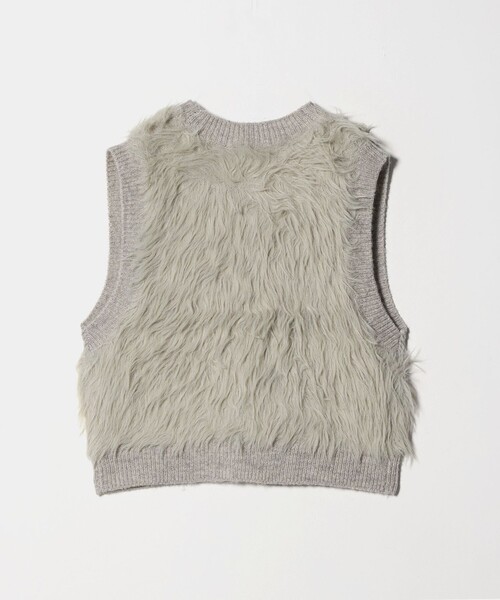 ASTRAET（アストラット） ベスト ジレ 「ASTRAET」シャギー Vネック