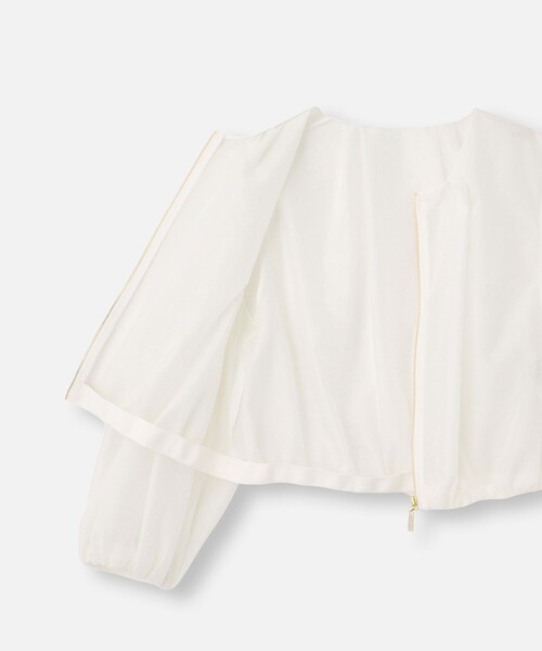 「LOULOU WILLOUGHBY」 ブルゾン 2 ホワイト レディース_画像6