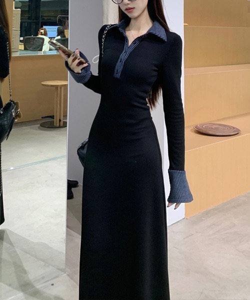 変更済み7715 6点 7804 6点 まとめ売り♡ Mサイズ ロングワンピース Sally Lunn ワンピース 襟付き長袖ロングワンピース : ZOZOTOWN Yahoo