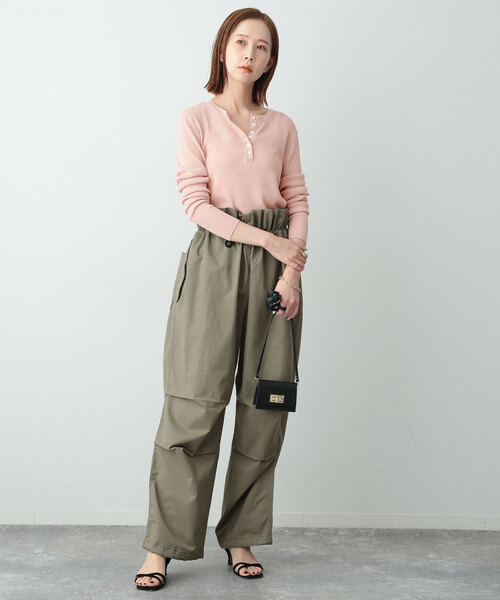 「SLOBE IENA」 長袖ニット FREE ベージュ レディース_画像3