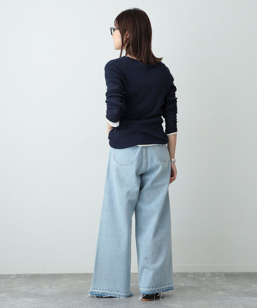 「SLOBE IENA」 長袖ニット FREE ベージュ レディース_画像4