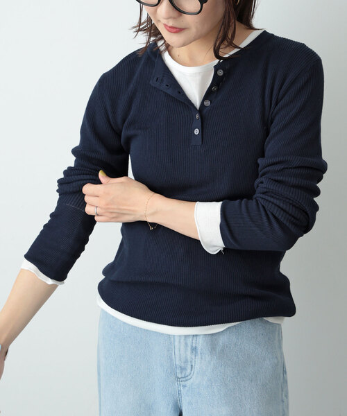 「SLOBE IENA」 長袖ニット FREE ベージュ レディース_画像6