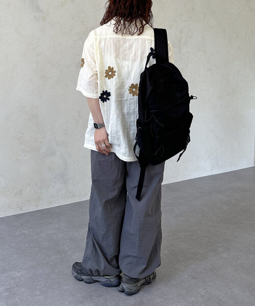 「CPCM」 7分袖シャツ LARGE イエロー レディース_画像9