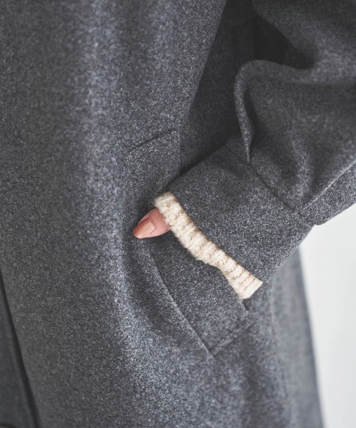 「mil」 ステンカラーコート S チャコールグレー レディース_画像5