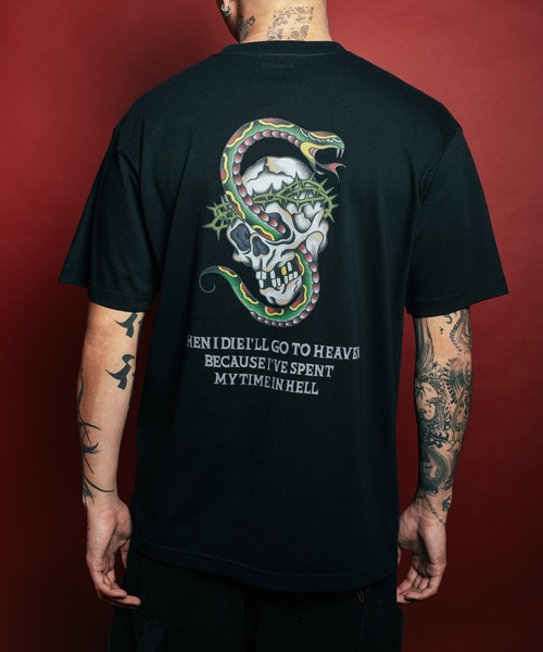 Subciety（サブサエティ） tシャツ Skull winder tee メンズ 