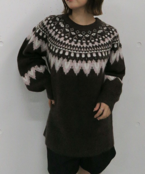 archives（アルシーヴ） ニット セーター ハートミックスノルディック