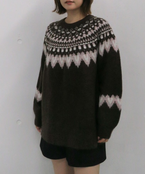 archives（アルシーヴ） ニット セーター ハートミックスノルディック