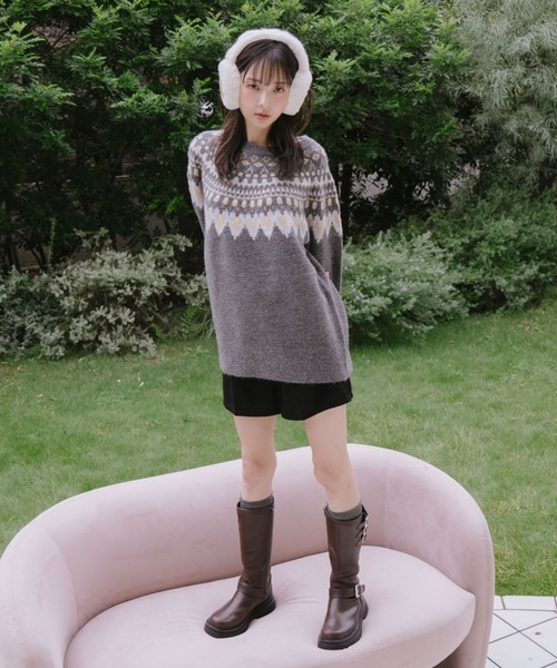 archives（アルシーヴ） ニット セーター ハートミックスノルディック