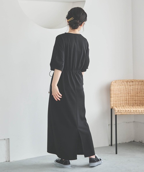 「mil」 半袖ワンピース X-SMALL ライトベージュ レディース_画像5