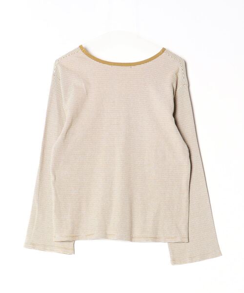 「Kastane」 ボーダー柄長袖カットソー FREE グリーン レディース_画像2