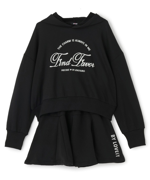 by LOVEiT セットアップ フーディ＆スカートセット キッズ 子供服