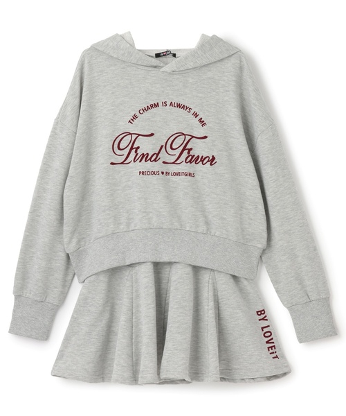 by LOVEiT セットアップ フーディ＆スカートセット キッズ 子供服