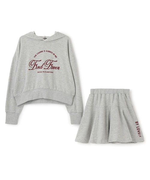 by LOVEiT セットアップ フーディ＆スカートセット キッズ 子供服