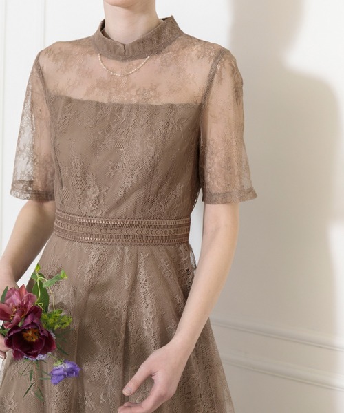 「Leja」 半袖ワンピース SMALL チョコ レディース_画像3