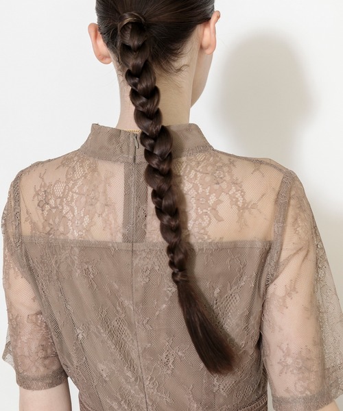 「Leja」 半袖ワンピース SMALL チョコ レディース_画像6